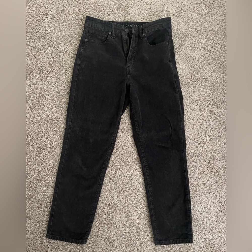 American Eagle Outfitters Charcoal Corduroy Pants